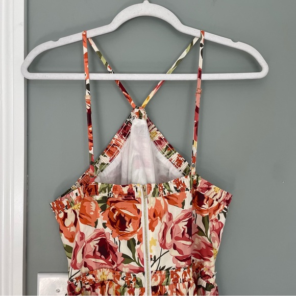 NWT Petal & Pup Seven Wonders Madeira Orange Floral Cutout Maxi Dress - Picture 8 of 17